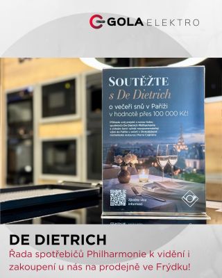 🎉 De Dietrich vyhlašuje soutěž! 🎉 Chcete vyhrát skvělou cenu? 👀 Podmínky soutěže najdete zde 👉...